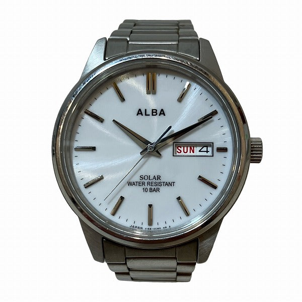 Seiko Alba V158-0BD0 Solar Watch for Men in Good Condition