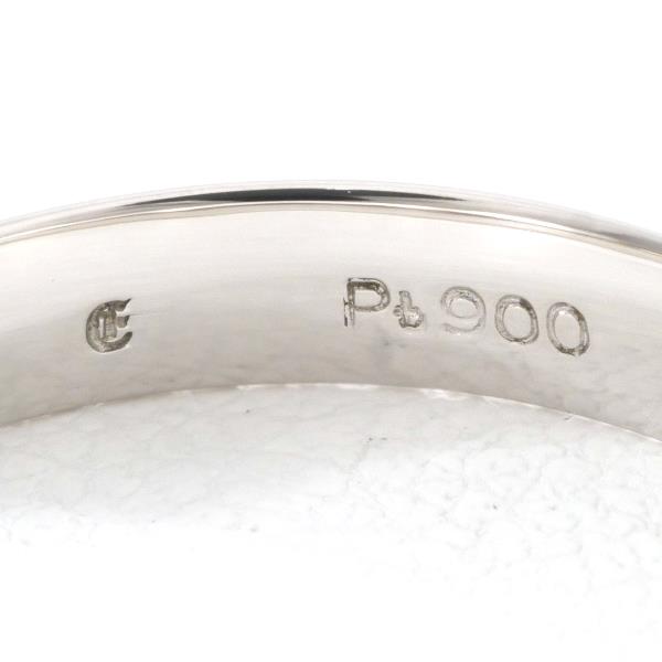 PT900 Platinum Ring Size 18 in Excellent Condition