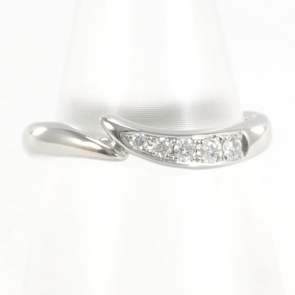 Tasaki Platinum Diamond Earring  Metal Ring in Excellent condition