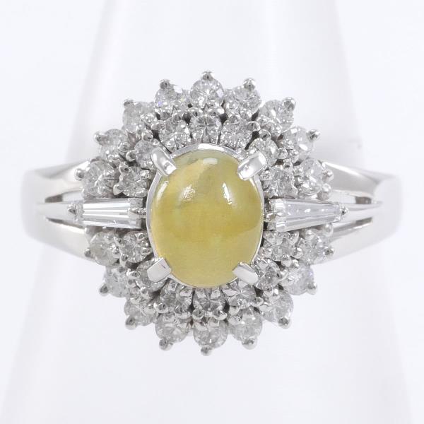 PT900 Platinum Chrysoberyl Cat's Eye Ring