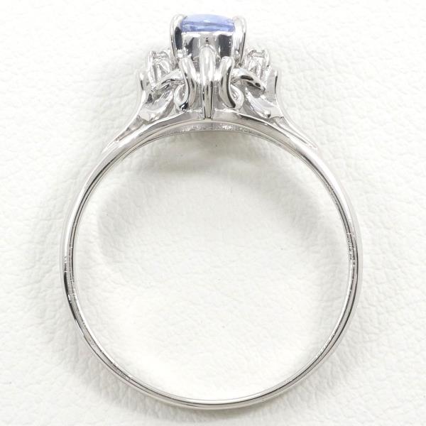 PT900 Platinum Sapphire Ring 13.5 in Excellent Condition