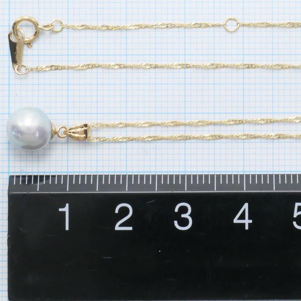 K18 Yellow Gold Pearl Necklace in Excellent Condition