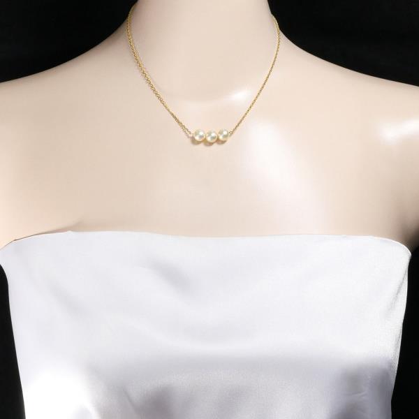 K18 Yellow Gold Pearl Necklace