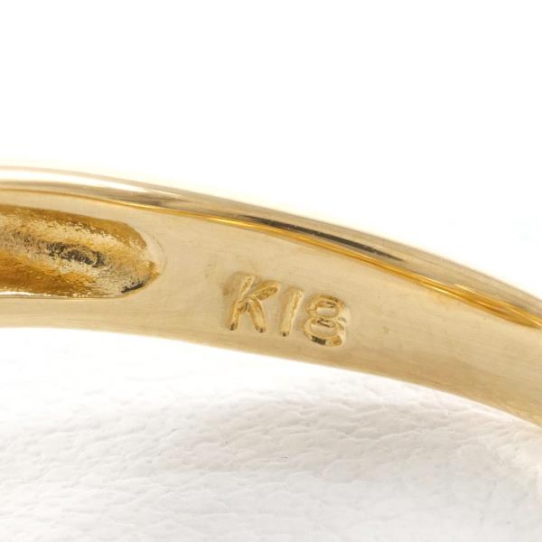 Unique Design 0.30ct Diamond Ring in K18 Yellow Gold for Women (Size 11) in Excellent Condition