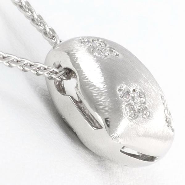 K18 18K White Gold Necklace with Diamond 0.10ct, Total weight approximately 5.9g, approx 41cm, Women's Jewelry