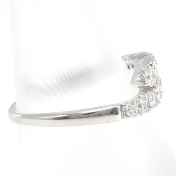 K18 White Gold Ring with 0.50ct Diamond, Size 12, Weight Approx 2.8g, For Women