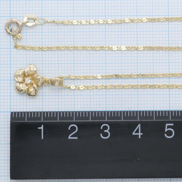 14K Yellow Gold Zirconia Necklace in Pristine Condition