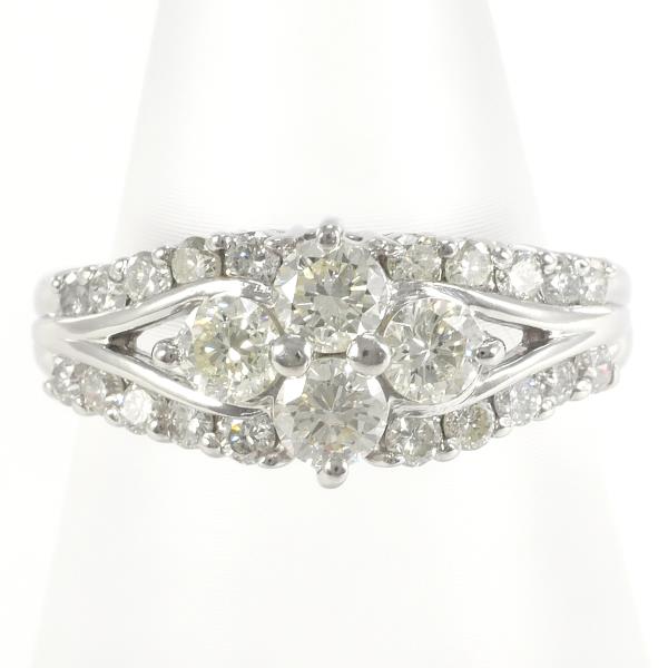 PT900 Platinum Diamond Ring 8.5