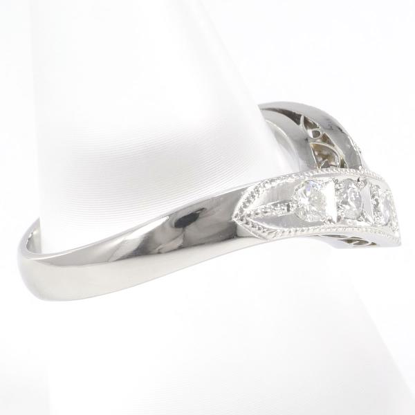5P Design 0.31ct Diamond Ring Made with Platinum PT900 and Diamond for Women