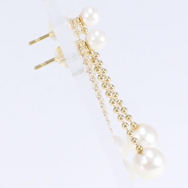 K18 Yellow Gold Pearl Earrings