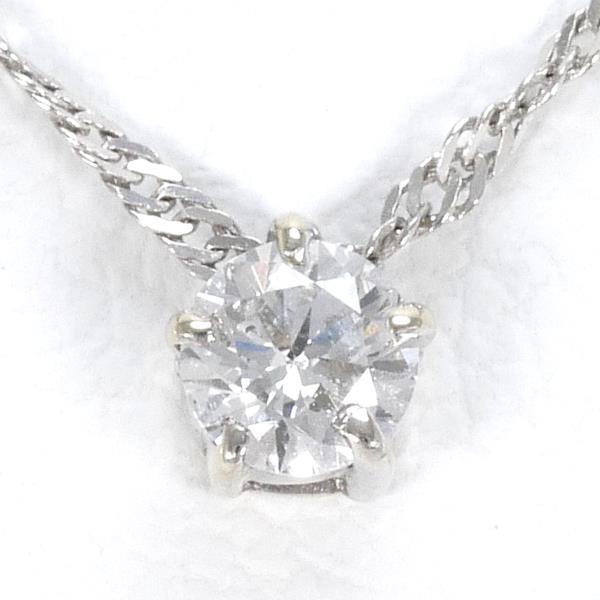 K14 White Gold Diamond Necklace 0.11ct in Excellent Condition