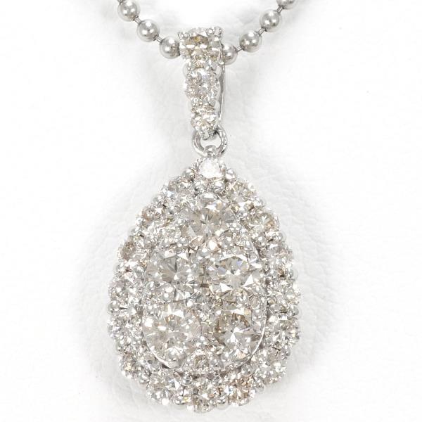 Platinum PT950 PT850 Diamond Necklace 1.00ct