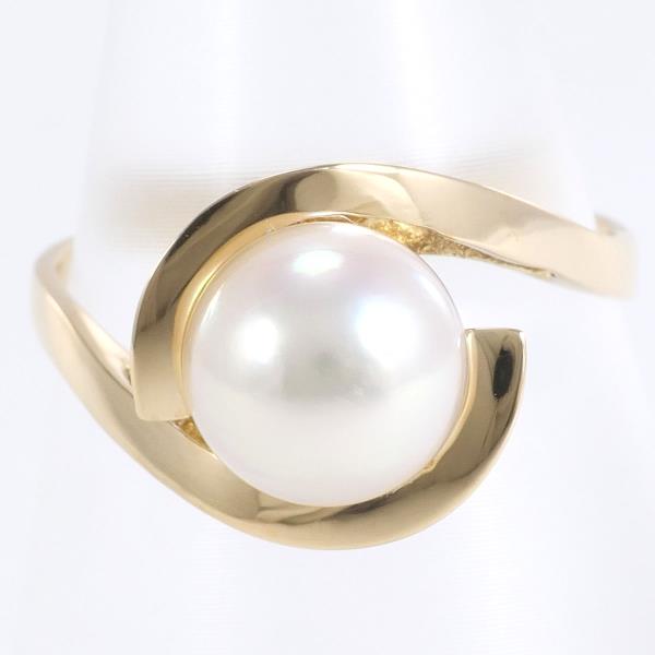 K18 Yellow Gold Pearl Ring