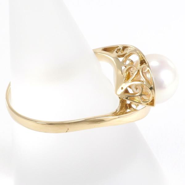 K18 Yellow Gold Pearl Ring