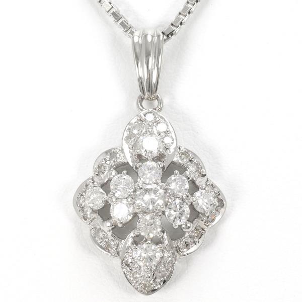 Platinum PT900 PT850 Diamond Necklace