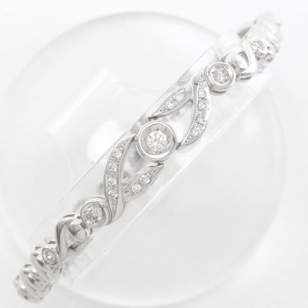 PT850 Platinum Diamond Bracelet 18cm in Great Condition