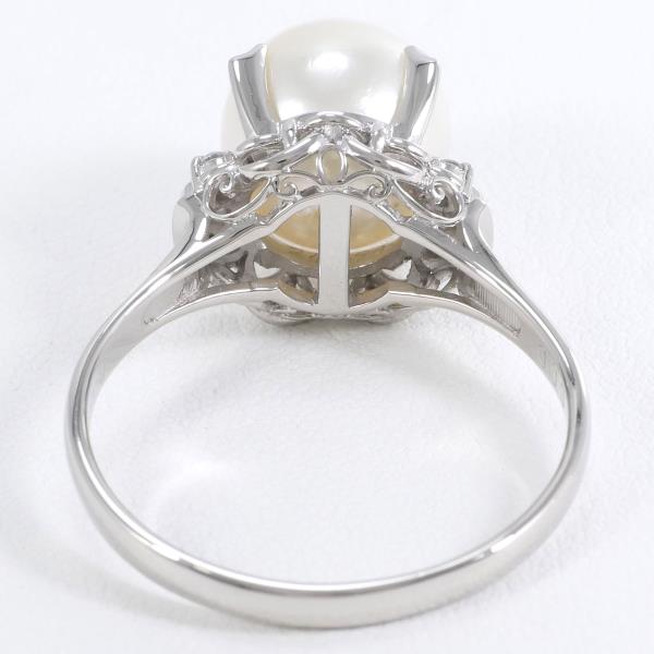 PT900 Platinum Pearl Ring 20.5 in Excellent Condition