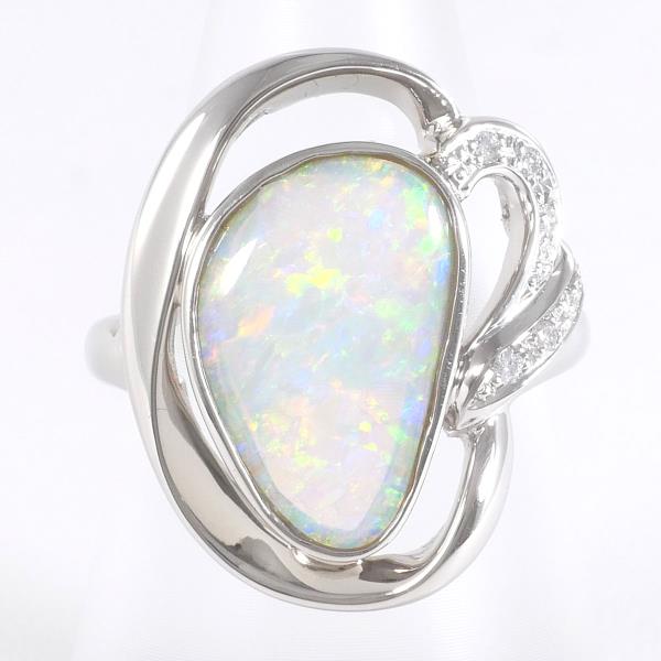 PT900 Platinum Opal Ring 12.5