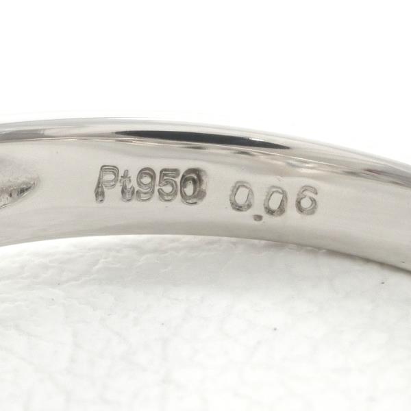 PT950 Platinum Diamond Ring Size 3 in Excellent Condition