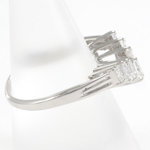 Platinum Diamond Ring Pm900 Size 14