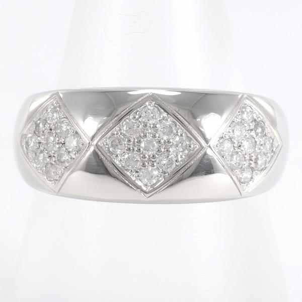 PT1000 Platinum Diamond Ring 13.5 in Excellent Condition