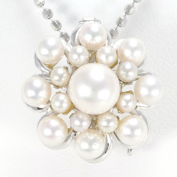 K14 White Gold Pearl Necklace in Pristine Condition