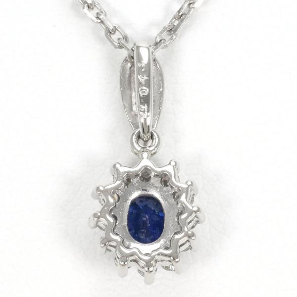 PT950 Platinum Sapphire Necklace in Excellent Condition