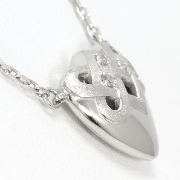 PT850 Platinum Necklace, 0.05 Diamond, Total weight approximately 6.7g, Length 40cm for Women