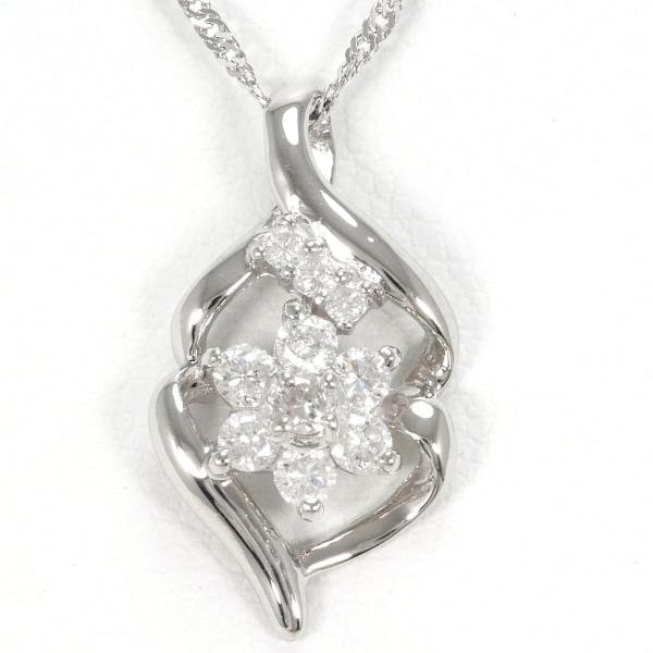 PT900 Platinum PT850 Necklace Diamond in Pristine Condition