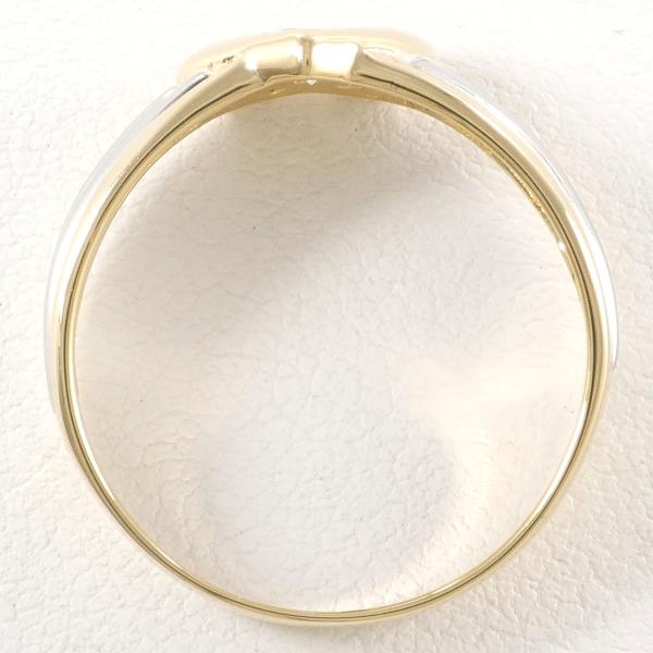 Platinum PT900 & K18YG Yellow Diamond Ladies Ring, Size 11, 0.25ct Yellow Diamond, Total Weight Approx 2.8g