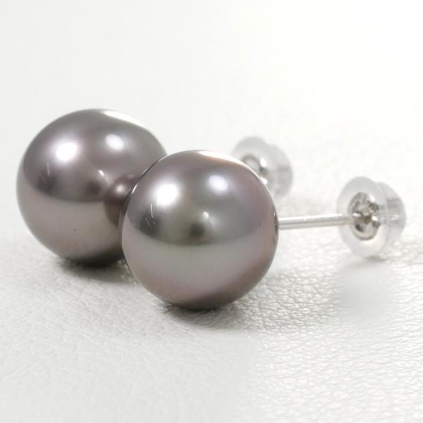 PT900 Platinum Pearl Earrings in Pristine Condition