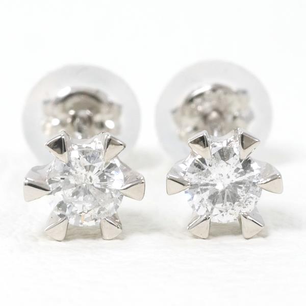 PT900 Platinum Diamond Earrings in Excellent Condition