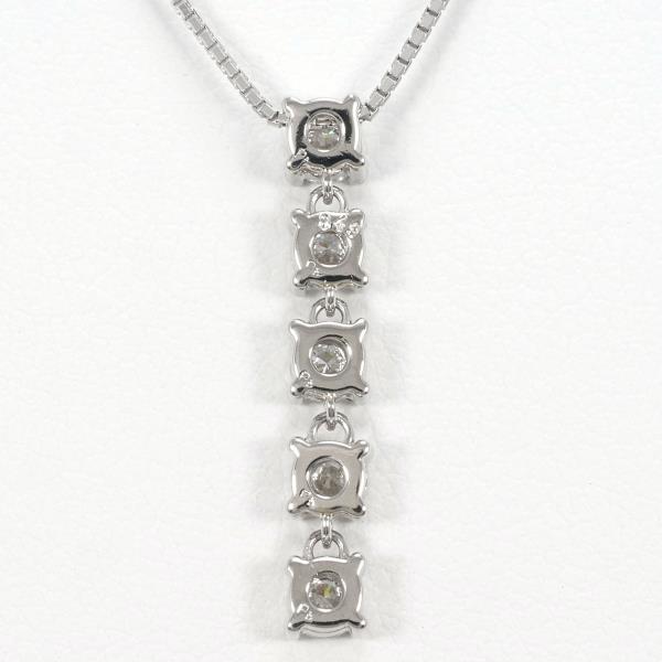 PT850 Platinum Diamond Necklace 0.49ct in Excellent Condition