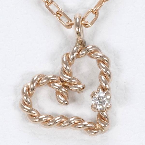 K10PG Pink Gold Diamond Necklace