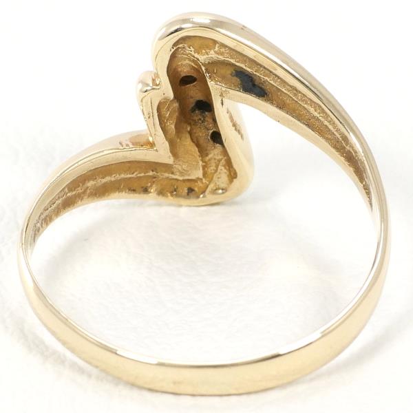 K9 Yellow Gold Diamond Ring 6 in Excellent Condition