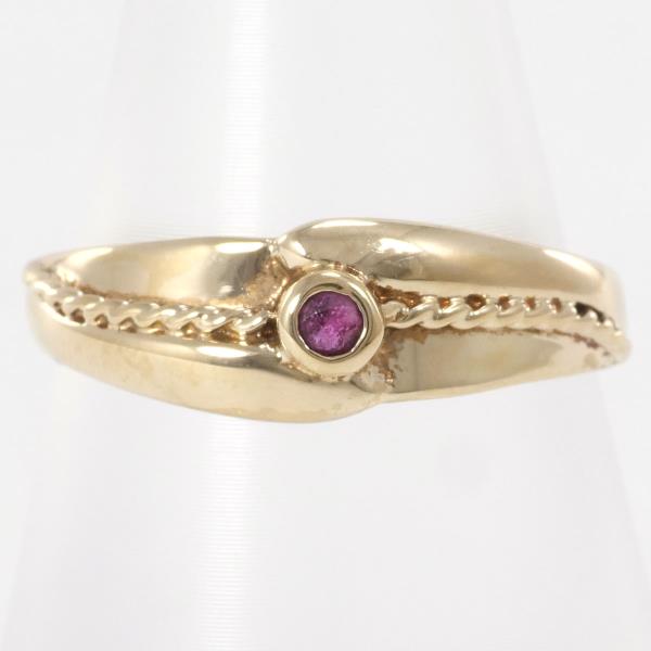 K9 Yellow Gold Ruby Ring