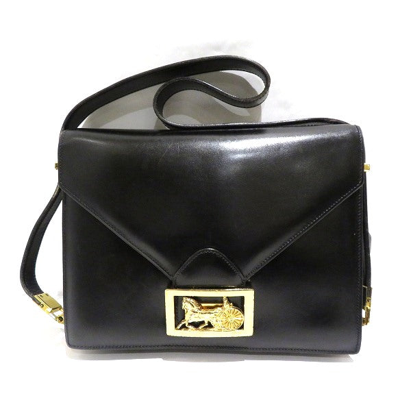 Celine Leather Horse Carriage Hardware Shoulder Bag