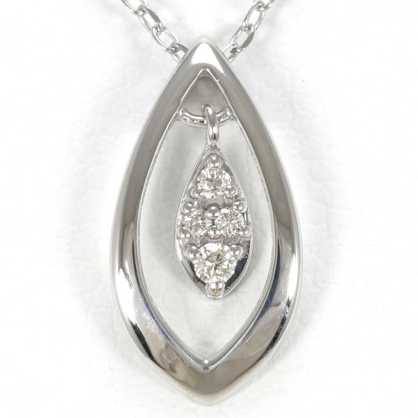 K10 White Gold Diamond Necklace