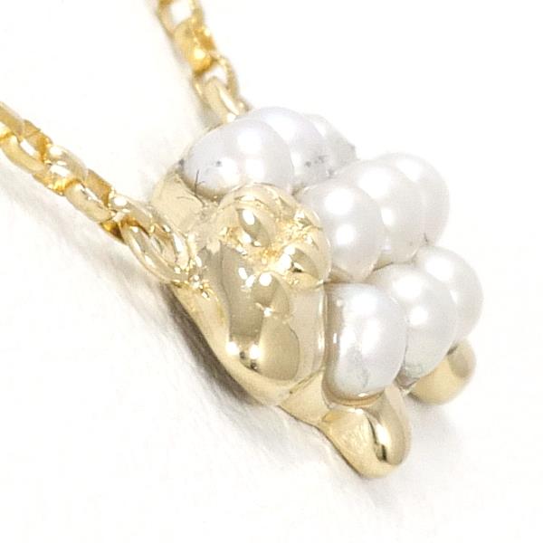 K10 Yellow Gold Pearl Necklace