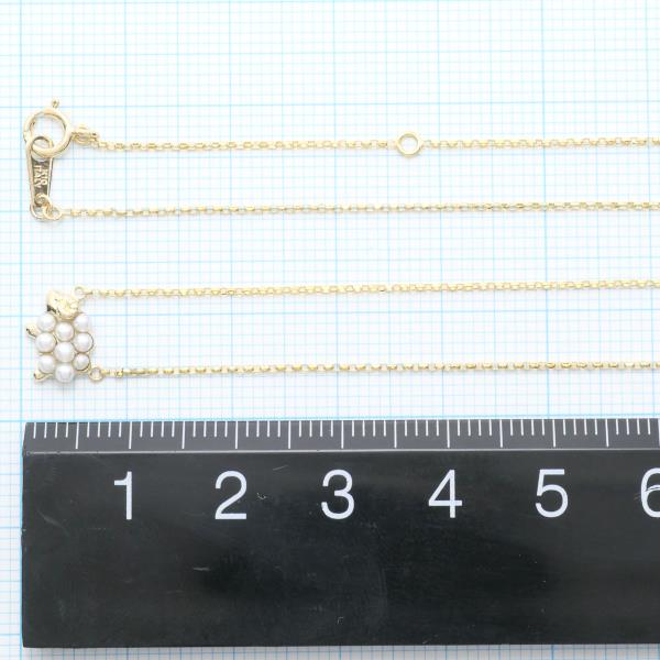 K10 Yellow Gold Pearl Necklace