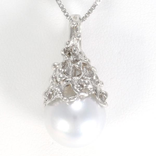 Silver Pearl Necklace Jewelry in Pristine Condition