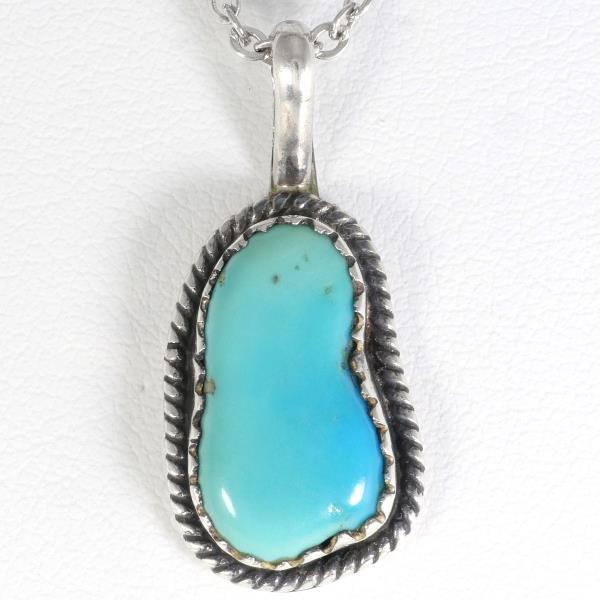 Silver Turquoise Necklace Jewelry in Good Condition