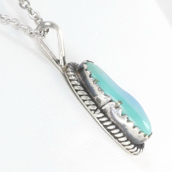 Silver Turquoise Necklace Jewelry in Good Condition