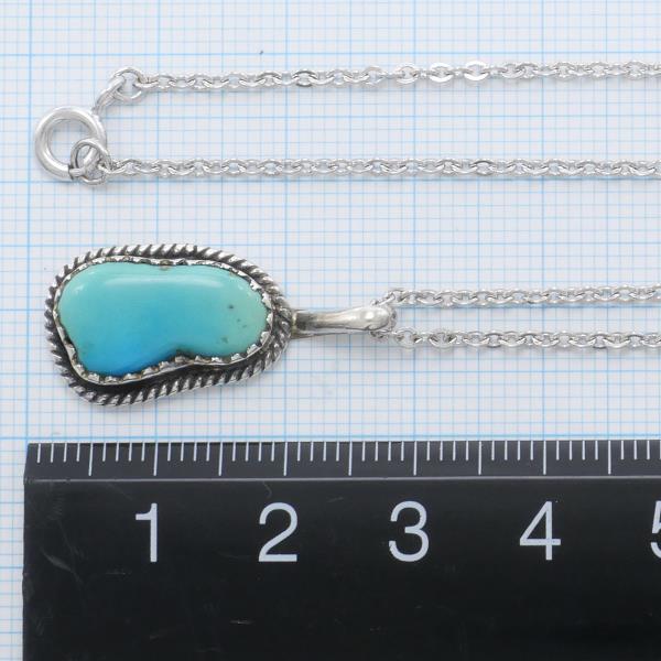 Silver Turquoise Necklace Jewelry in Good Condition