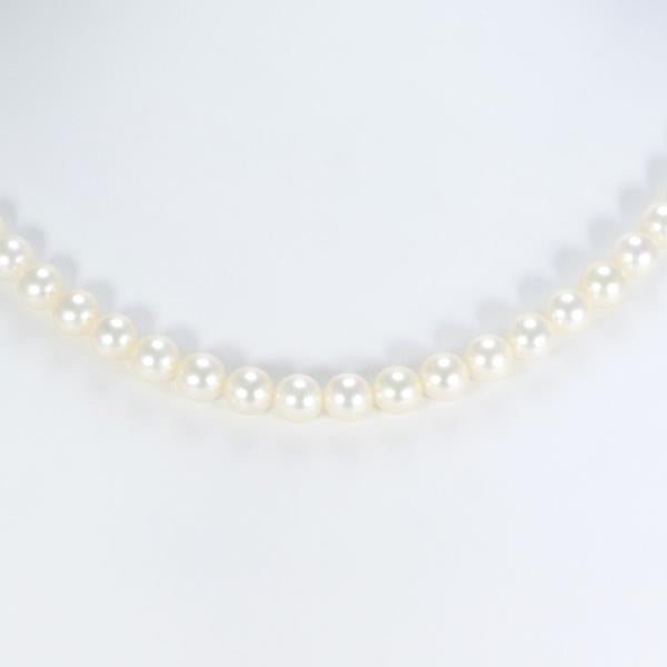 Silver Necklace with Akoya Pearls, 44cm, 33.0g in Great Condition