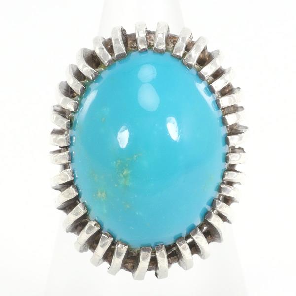 Silver Turquoise Ring Size 9 in Great Condition