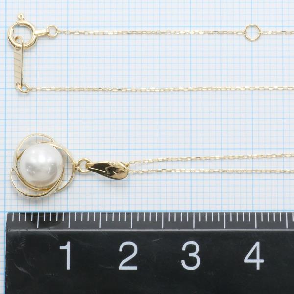 K18 Yellow Gold Pearl Necklace in Pristine Condition