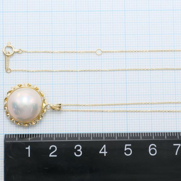 K18 Yellow Gold Mabe Pearl Necklace