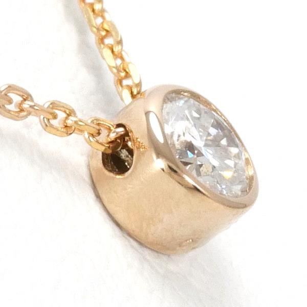 K18 Pink Gold Diamond Necklace 0.12ct in Excellent Condition