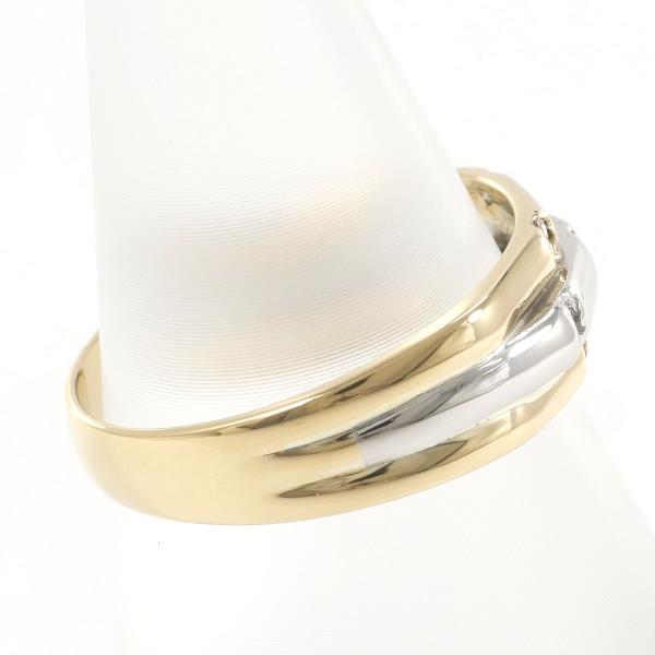 Platinum & 18K Yellow Gold Diamond Ring - Size 11, Total Weight